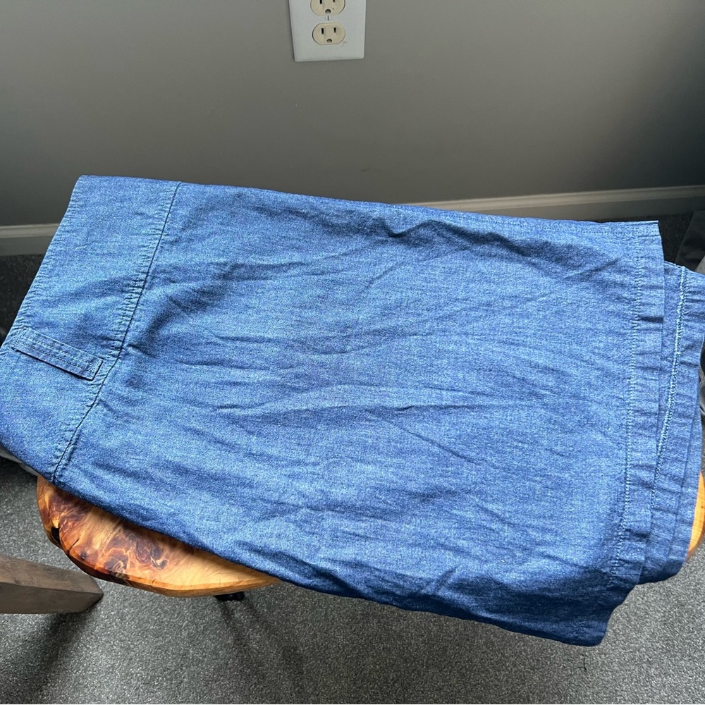 Lane Bryant Blue Midi Skirt